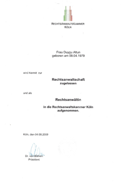 Kanzlei, Kanzlei, Altun Turak