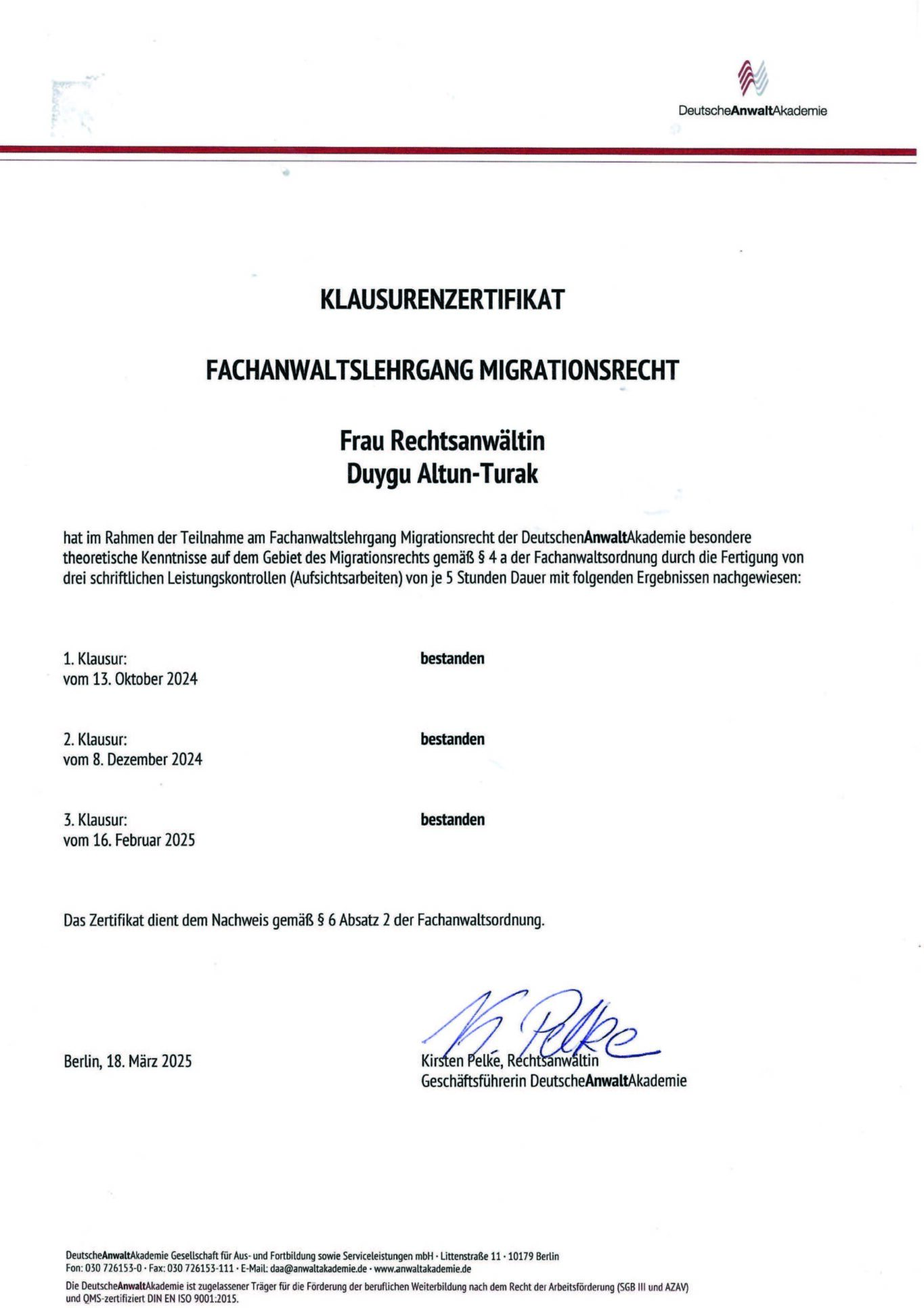 Kanzlei, Kanzlei, Altun Turak