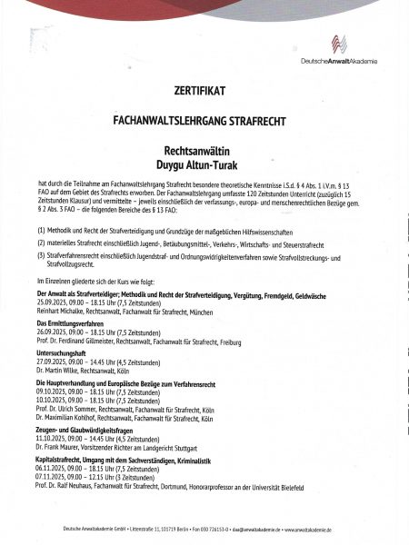 Kanzlei, Kanzlei, Altun Turak